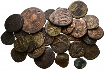 Lot of ca. 29 byzantine bronze coins / SOLD AS SEEN, NO RETURN!