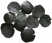 Lot of 10 byzantine skyphate coins / SOLD AS SEEN, NO RETURN!