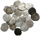 Lot of ca. 24 medieval silver coins / SOLD AS SEEN, NO RETURN!