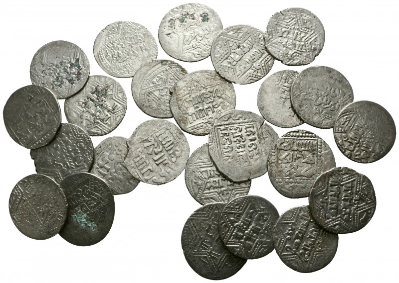 Lot of ca. 25 islamic silver coins / SOLD AS SEEN, NO RETURN!