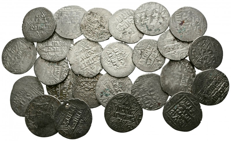 Lot of ca. 25 islamic silver coins / SOLD AS SEEN, NO RETURN!