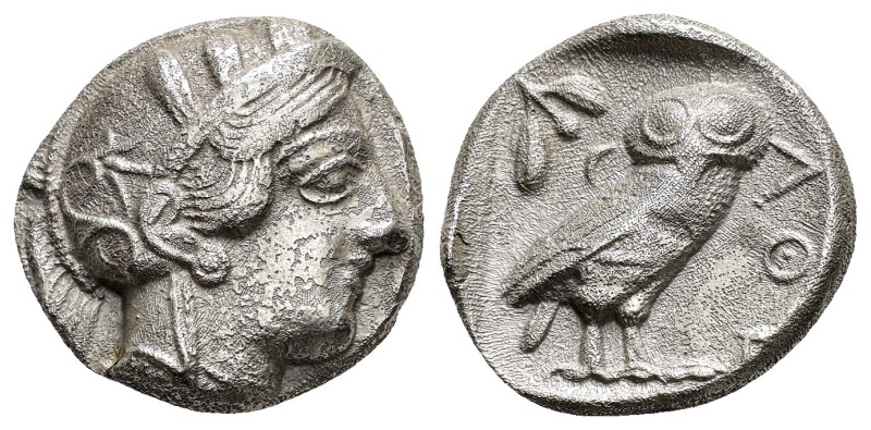 ATTICA.Athens.(Circa 454-404 BC).Tetradrachm.

Obv : Helmeted head of Athena r...