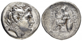 KINGS of THRACE. Lysimachos.(305-281 BC).Magnesia ad Maeandrum.Tetradrachm.

Obv : Head of the deified Alexander right, wearing horn of Ammon.

Rev : ...