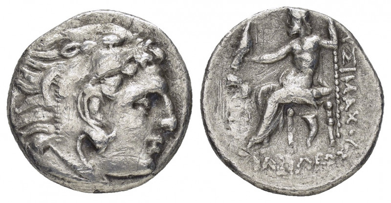 KINGS of THRACE. Lysimachos.(305-281 BC). Drachm. 

Obv : Head of Herakles right...
