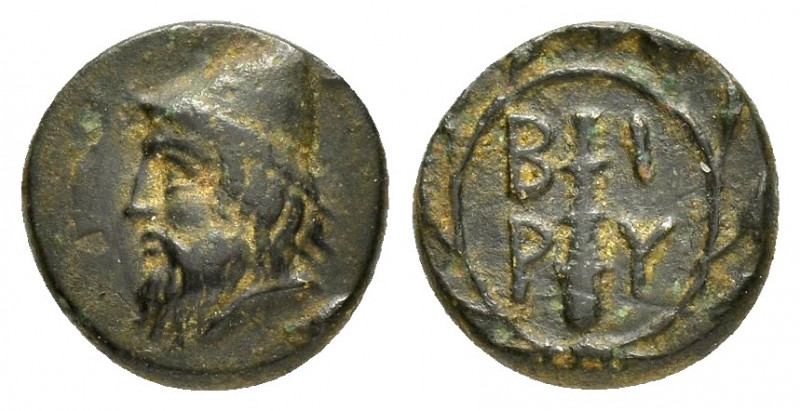 TROAS.Birytis.(4th-3rd centuries BC).Ae.

Obv : Head of Kabeiros left, wearing c...