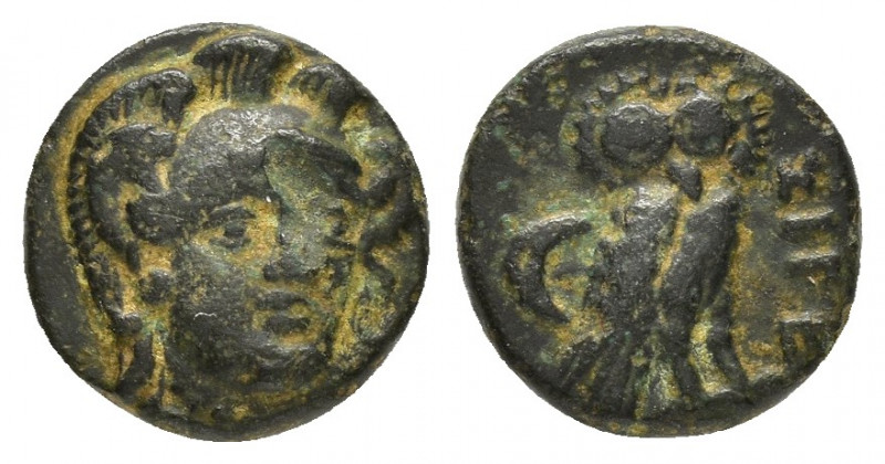 TROAS.Sigeion.(355-334 BC).Ae.

Obv : Helmeted head of Athena facing slightly ri...