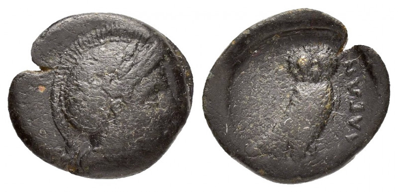 MYSIA.Iolla.(circa 350-300 BC).Ae.

Obv : Helmeted head of Athena right.

Rev : ...