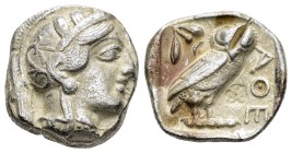 EGYPT.Pharaonic Kingdom.Uncertain pharaoh.(Late 5th-mid 4th centuries BC).Tetradrachm.

Obv : Helmeted head of Athena right, with frontal eye.

Re...