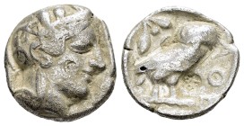 EGYPT.Pharaonic Kingdom.Uncertain pharaoh.(Late 5th-mid 4th centuries BC).Tetradrachm.

Obv : Helmeted head of Athena right, with frontal eye.

Re...