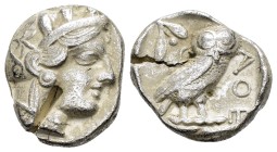 EGYPT.Pharaonic Kingdom.Uncertain pharaoh.(Late 5th-mid 4th centuries BC).Tetradrachm.

Obv : Helmeted head of Athena right, with frontal eye.

Re...