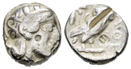 EGYPT.Pharaonic Kingdom.Uncertain pharaoh.(Late 5th-mid 4th centuries BC).Tetradrachm.

Obv : Helmeted head of Athena right, with frontal eye.

Re...