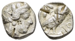 EGYPT.Pharaonic Kingdom.Uncertain pharaoh.(Late 5th-mid 4th centuries BC).Tetradrachm.

Obv : Helmeted head of Athena right, with frontal eye.

Re...