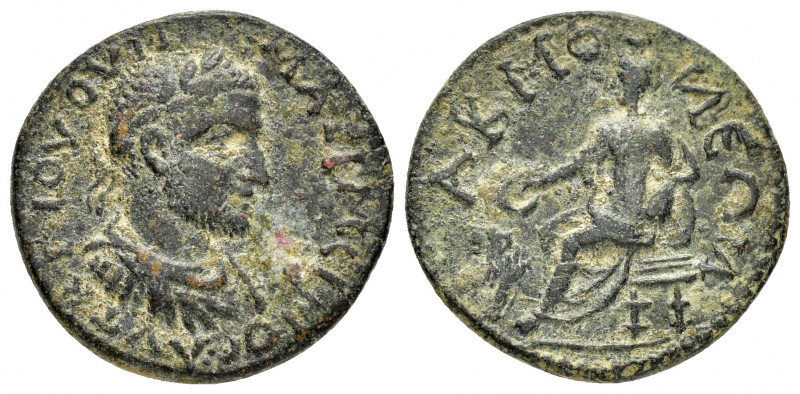 PHRYGIA.Acmonea.Maximinus I Thrax.(235-238).Ae. 

Obv : ΑΥΤ Κ Γ ΙΟΥ ΟΥΗ ΜΑΞΙΜƐΙΝ...