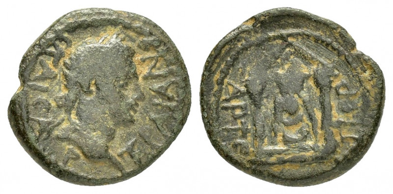 PAMPHYLIA.Perga.Trajan.(98-117). Ae.

Obv : KAICAP TPAIANOC.
Laureate head right...