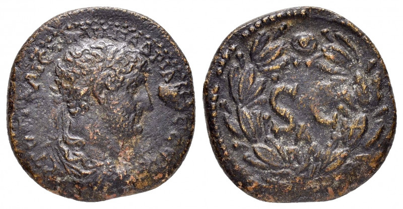 SYRIA. Seleucis and Pieria. Antioch.Hadrian.(117-138). As.

Obv : AYTOKP KAIC TR...