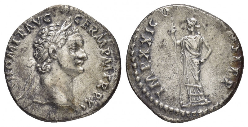 DOMITIAN.(81-96).Rome.Denarius. 

Obv : IMP CAES DOMIT AVG GERM P M TR P VIIII.
...