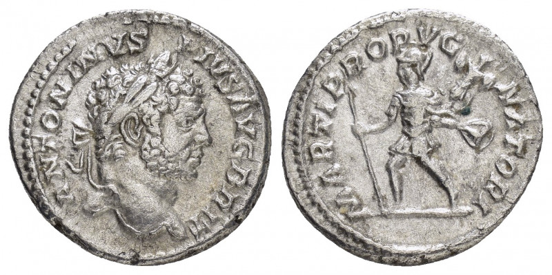 CARACALLA.(198-217).Rome.Denarius.

Obv : ANTONINVS PIVS AVG GERM.
Laureate head...