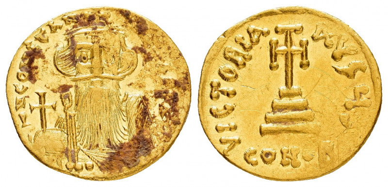 CONSTANS II.(641-668).Constantinople.Solidus.

Obv : δ N CONSTANTINUS P P AV.
Cr...