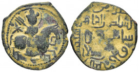 SELJUQ of RUM.Sulayman II(1196-1204).NM & AH 599.Ae.

Obv : Horseman riding with mace.

Rev : Arabic legends.
Album.1205.2. Mit.963.

Condition : Nice...