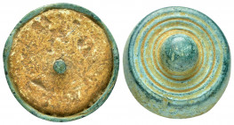 ANCIENT GREEK BRONZE WEIGHT.( 2nd century BC).Ae.

Obv : Blank.

Rev : Blank.

Condition : Good very fine.

Weight : 29.1 gr
Diameter : 24 mm