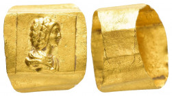 ANCIENT ROMAN GOLD RING.(3rd-4th century).Gold.

Obv : Head of Julia Domna right.

Rev : Blank.

Condition : Good very fine.

Weight : 2.23 gr
Diamete...