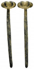 ANCIENT ROMAN BRONZE MEDICAL TOOL.(1st-2nd century).Ae.

Obv : Blank.

Rev : Blank.

Condition : Good very fine.

Weight : 6.9 gr
Diameter : 57 mm