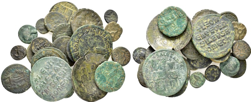 ANCIENT BRONZE COINS.SOLD AS SEEN.NO RETURN.