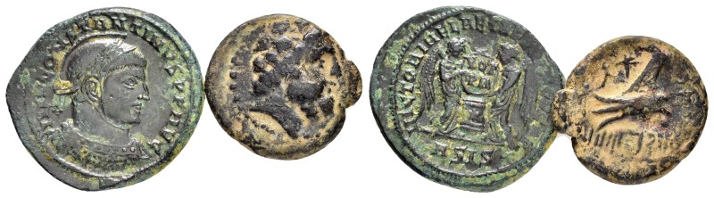 ANCIENT BRONZE COINS.SOLD AS SEEN.NO RETURN.