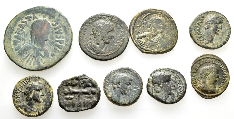 ANCIENT BRONZE COINS.SOLD AS SEEN.NO RETURN.