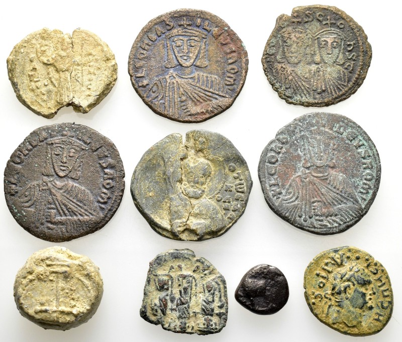 ANCIENT BRONZE COINS.SOLD AS SEEN.NO RETURN.