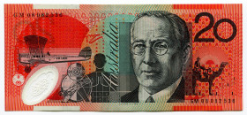 Australia 20 Dollars 2008 (ND)
P# 59f, N# 202864; # GM 08 082 536; Polymer
