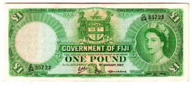 Fiji 1 Pound 1967
P# 53i, N# 244509; # 35723; XF