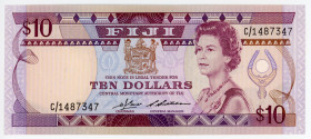 Fiji 10 Dollars 1986 (ND)
P# 84a; # C/1487347; UNC