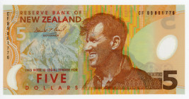 New Zealand 5 Dollars 1999
P# 185a, N# 205266; Polymer; # CF 99801776; UNC