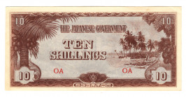 Oceania Japanese Government 10 Shilling 1942 (ND)
P# 3; # OA; UNC-