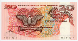 Papua New Guinea 20 Kina 1989 - 2001 (ND)
P# 10b2, N# 224297; # SBS 910215; UNC