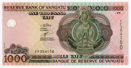 Vanuatu 1000 Vatu 2006 (ND)
P# 10c, N# 219530; # FF354150; UNC