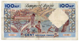 Algeria 100 Francs 1961
P# 121b, N# 278021; # C.303 093; VF