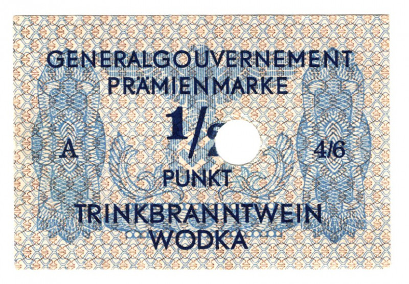 Germany - Third Reich 1/2 Punkt of Vodka 1940 (ND)
From the old collection of g...