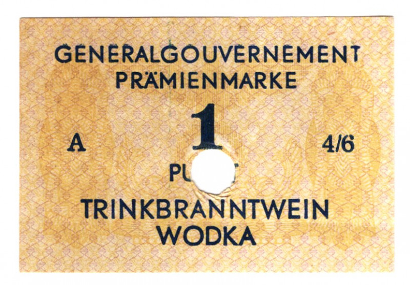 Germany - Third Reich 1 Punkt of Vodka 1940 (ND)
From the old collection of ger...