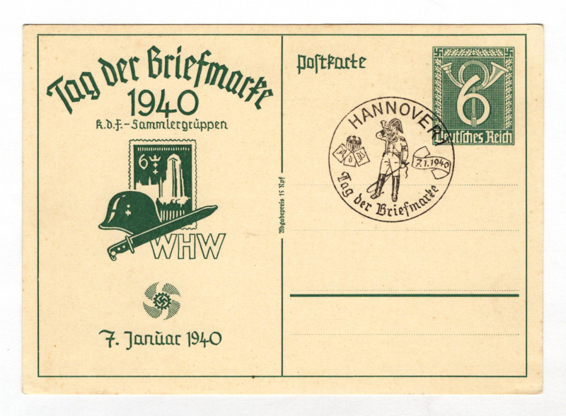 Germany - Third Reich Hannover Winter Help Postcard 1940
From the old collectio...