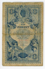 Austria 1 Gulden 1888
P# A156, N# 212535; # Dm 18 715168;F+