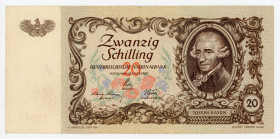 Austria 20 Schilling 1950
P# 129a; KK# 237, N# 224914; # 1414 13023; VF