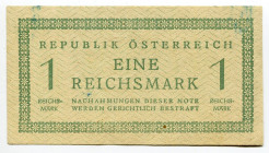 Austria 1 Reichsmark 1945 Russian Occupation
KK# 218, N# 292850 UNC-