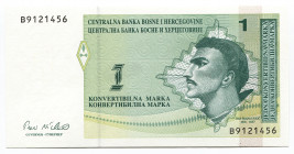 Bosnia & Herzegovina 1 Convertible Marka 1998 (ND)
P# 59a, N# 207174; # B9121456; UNC