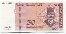 Bosnia & Herzegovina 50 Convertible Maraka 2017
P# 84b, N# 216724; #G08673054; UNC