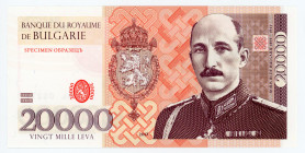 Bulgaria 20000 Leva 2017 Specimen "Boris III De Bulgarie"
# BL 00272; Fantasy Banknotes; Made by Matej Gábriš; BUNC