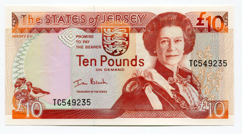 Jersey 10 Pounds 2000 (ND)
P# 28a, N# 213081; # TC549235; UNC