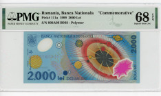 Romania 2000 Lei 1999 PMG 68
P# 111a, N# 201590; # 008A0919948