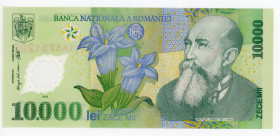 Romania 10000 Lei 2001
P# 112b, N# 202531; # 013A5701299; UNC